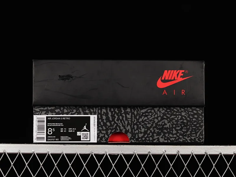 All categories Air Jordan Jordan series basketball shoes Air Jordan 3 foreign trade version Air Jordan 3 Retro "Fire Red" AJ3 Joe 3 new flame red DN3707-160